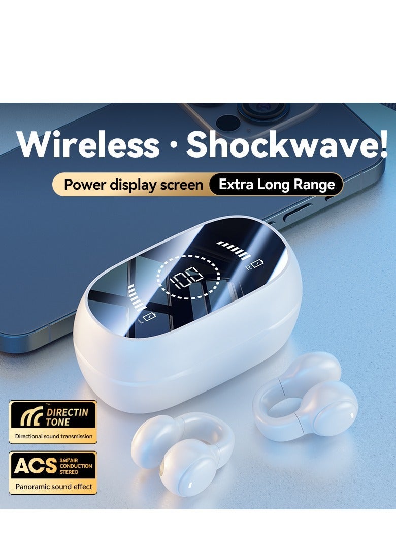 سماعات أذن بلوتوث بمشبك - تحمي سمعك، صوت هاي فاي 9D، لمستخدمي سماعات الرأس الثقيلة والأطفال، المستخدم في الهواء الطلق - Image 1